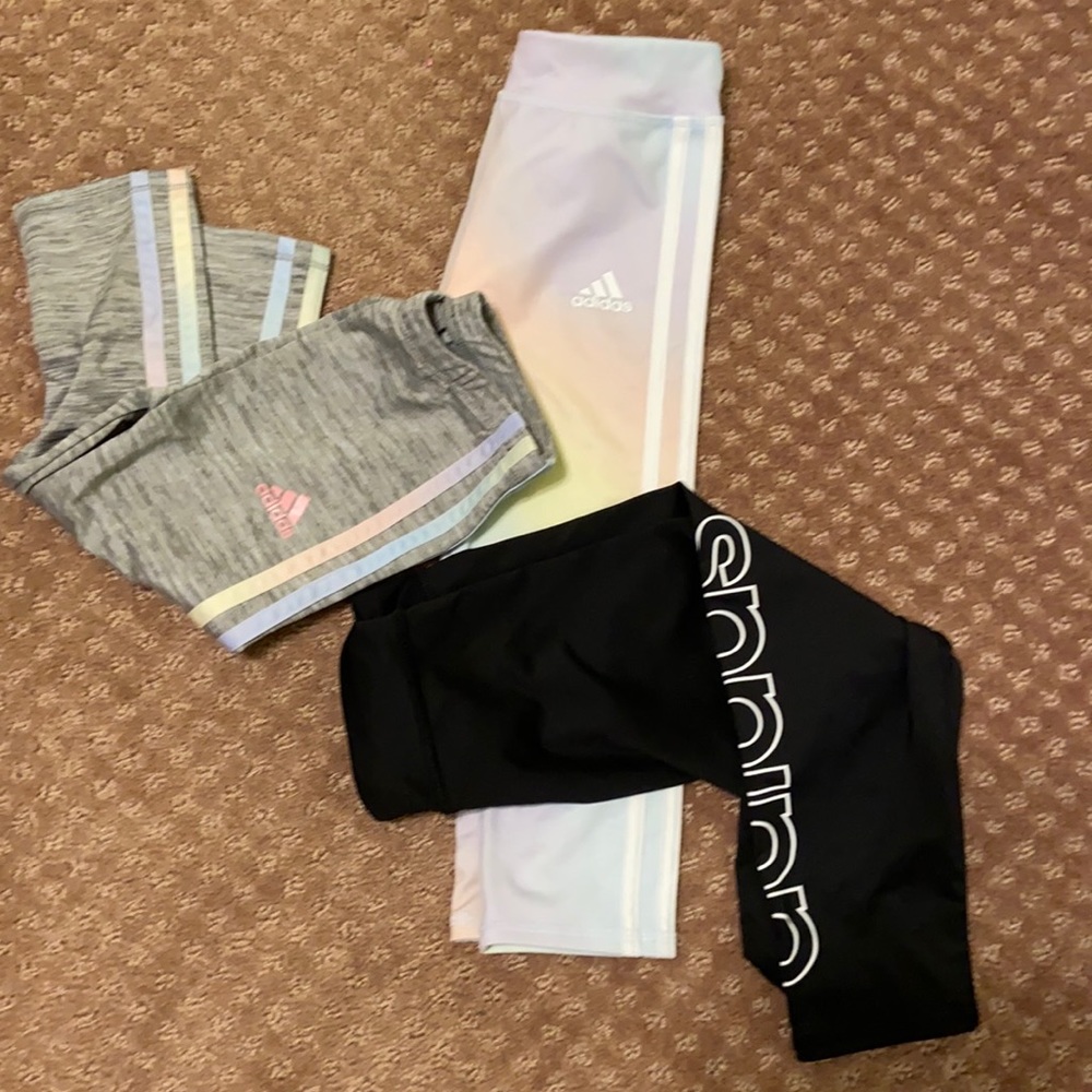 Set of 3 Adidas girls Capri legging
